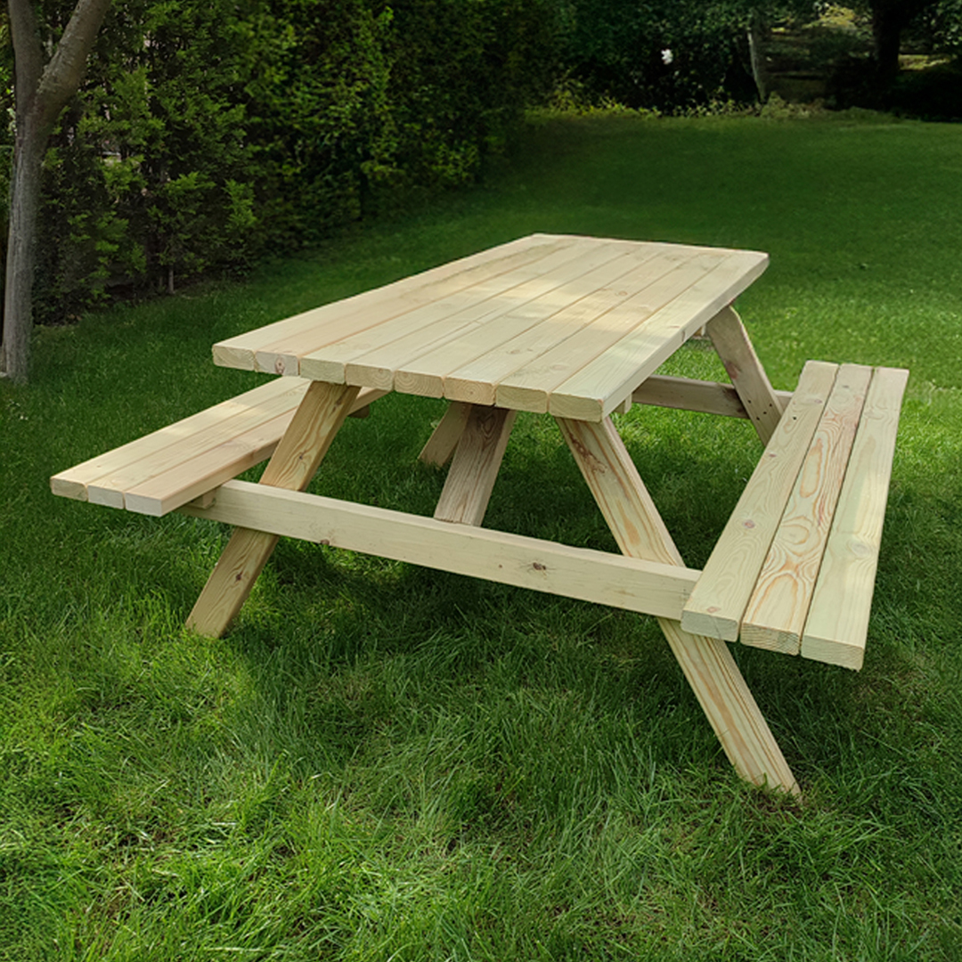 6 Kişilik Düz Masa